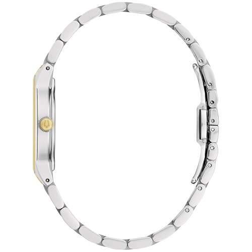 98P224 WOMENS DIAMOND ACCENT TWO TONE/CHAMPAGNE SIZE: W:17MM L:7 INCH New