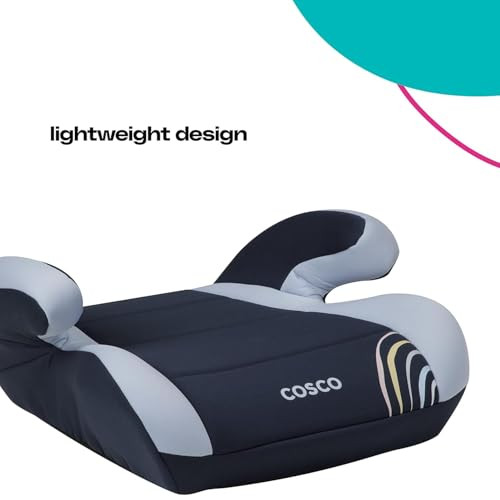 COSCO TOPSIDE BACKLESS COSCO BOOSTER CAR SEAT, RAINBOW