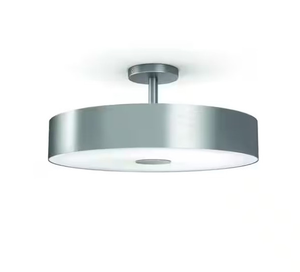 PHILIPS HUE WHITE AMBIANCE FAIR LED DIMMABLE SMART CEILING LIGHT - SILVER/WHITE