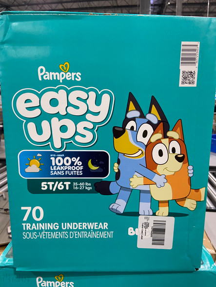 PAMPERS POTTY TRAINING UNDERWEAR FOR TODDLERS, EASY UPS DIAPERS - BLUE AND AQUA New