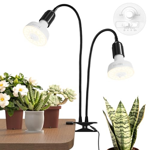 Barrina Orbgrow OG11A2 Clip On Grow Lights for Indoor Plants Integrated Stepless
