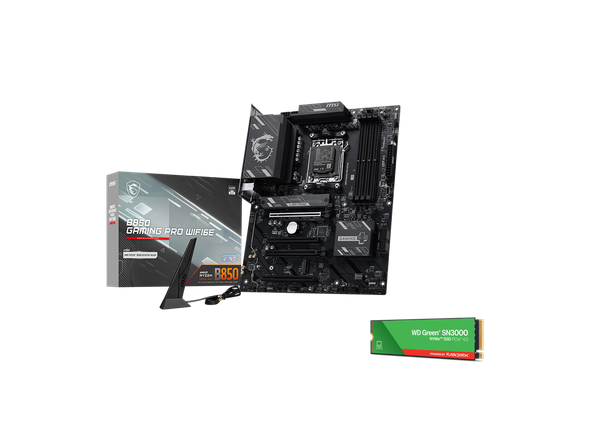 MSI B850 Gaming Pro WiFi6E Bundle - Motherboard & 1TB NVMe SSD