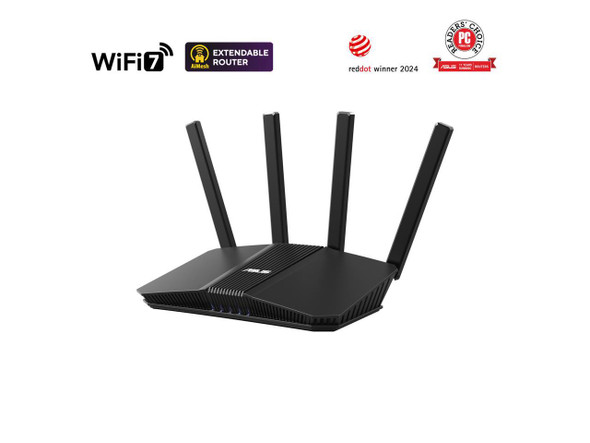ASUS RT-BE58U WiFi 7 AiMesh Extendable Router, 4K-QAM, MLO, AI Detection 2.5G