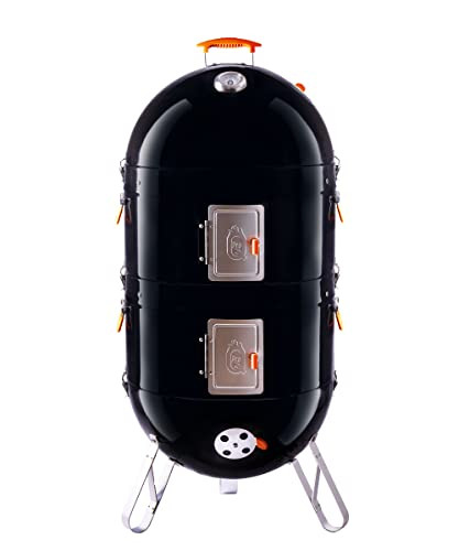 PROQ BBQ SMOKER (EXCEL V4) 4IN1 CHARCOAL MEAT SMOKER BBQ 101220 - BLACK