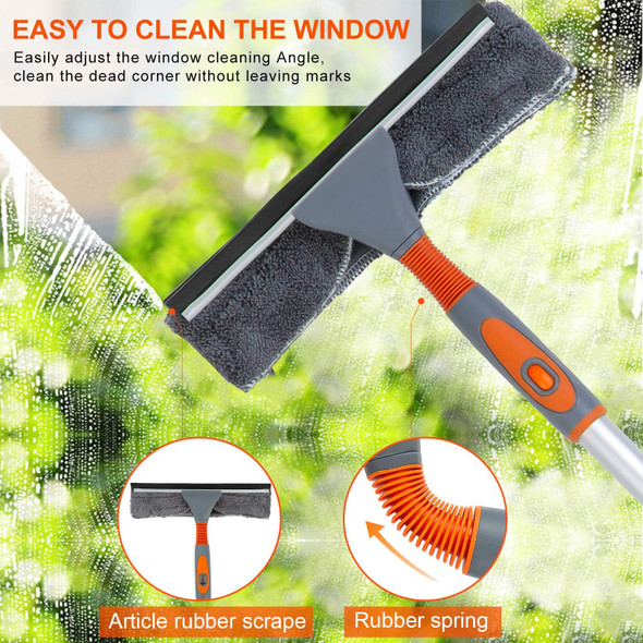 LOMIDA PROFESSIONAL WINDOW SQUEEGEE CLEANER - SILVER ORANGE