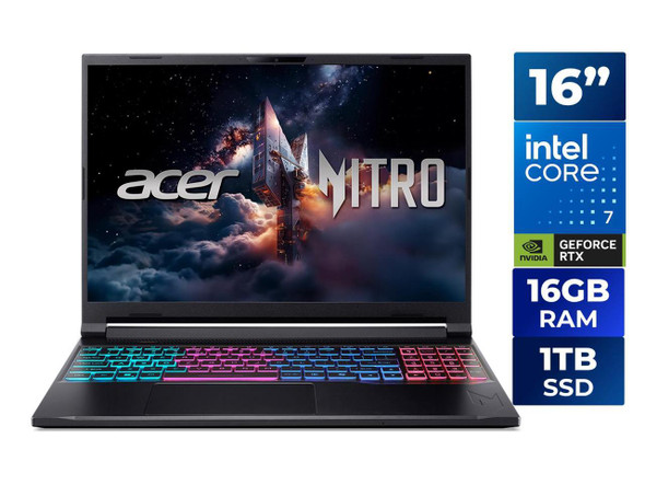 Acer Nitro V 16S ANV16S-71-72KE, 16.0" WQXGA IPS 180Hz Display, Intel Core 7