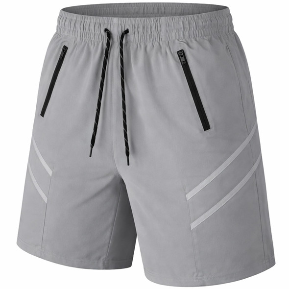 JUMP START PERFORMANCE TRAINING SHORTS ZIPPER POCKETS SIZE MEDIUM - BLK SILVER New