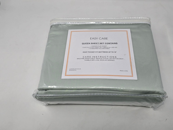 MILANO COLLECTION 1000 THREAD COUNT QUEEN SHEET SET CONTAINS 4 PIECE - GREEN
