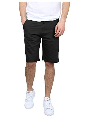 G/MSCS-800BK GALAXY BY HARVIC MEN'S 5-POCKET CHINO SHORTS SIZE 36 BLACK - NEW New