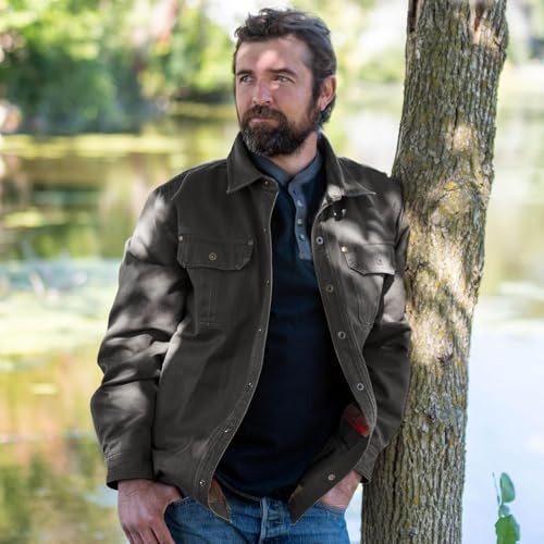 LEGENDARY WHITETAILS MEN'S CCW SHIRT JACKET WAXED - SIZE L - TARMAC