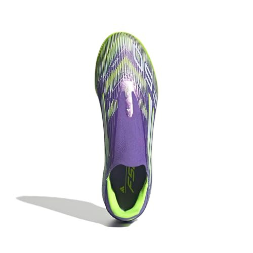 ADIDAS F50 LEAGUE LACELESS TURF SOCCER CLEATS MEN 12 WOMEN 13 -PURPLE RUSH/WHITE