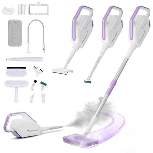 AAOBOSI Steam Mop Detachable Handheld Steamer 350ml Tank 11 Multi-purpose