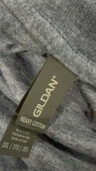 GILDAN T-SHIRT 2XL UNISEX - HEATHER NAVY