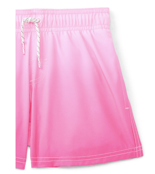 WONDER NATION BOYS QUICK DRY SWIM TRUNKS UPF50 - SIZE: YOUTH XL - PINK OMBRE New