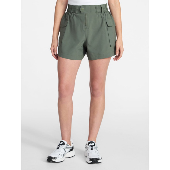 AVIA WOMEN'S OUTDOOR RIPSTOP SHORT - SIZE: WOMEN M - GREEN MIDNIGHT New
