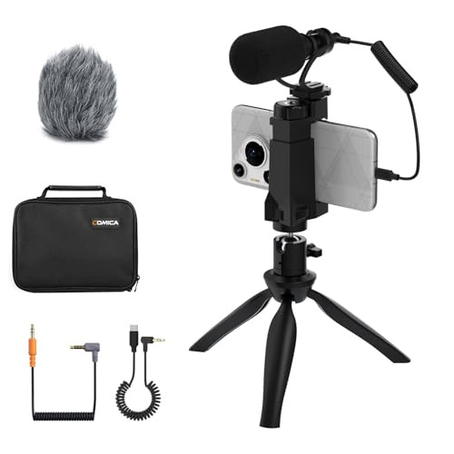 COMICA CVM-VM10-K2 FILMMAKER MINI TRIPOD WITH SHOTGUN MICROPHONE - BLACK