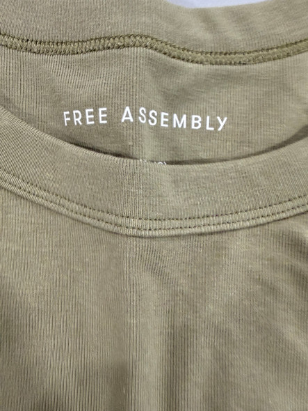 FREE ASSEMBLY SL CUTAWAY TANK TOP ,SIZE XL- RESEDA GREEN New