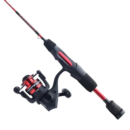 UGLY STIK CARBON ICE SPINNING ROD REEL COMBO 5 Size Reel - 36"  - BLACK/RED New