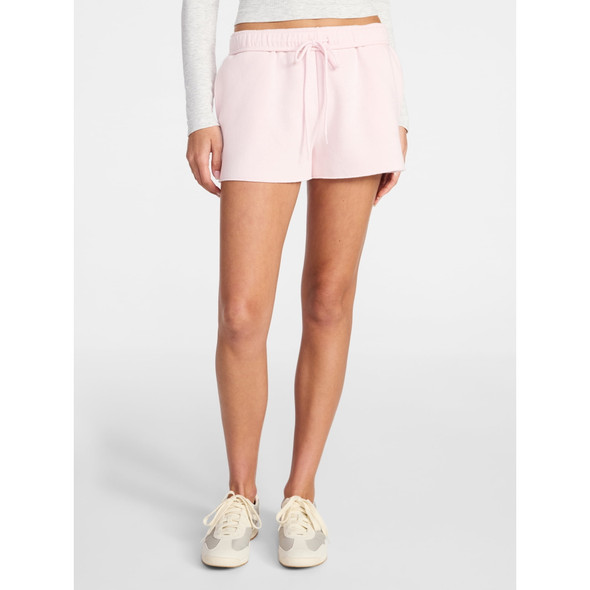 NO BOUNDARIES WOMEN'S FOLDOVER FLEECE SHORT - SIZE: WOMEN M - PINK CAMEO New