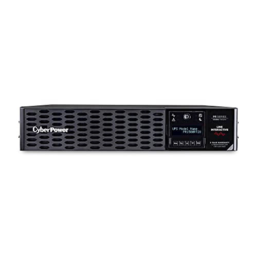 CYBER POWER PR1500RT2U SMART APP SINEWAVE UPS SYSTEM, 1500VA/1500W - BLACK