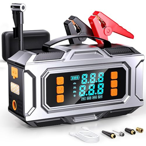 UNLEIVPE JUMP STARTER AIR COMPRESSOR 8000A CAR BATTERY JUMP STARTER KN-8146