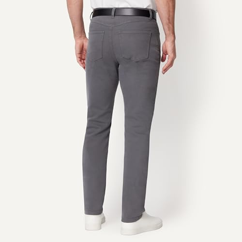 AMAZON ESSENTIALS MEN'S REGULAR FIT CHARCOAL SIZE 33W X 30L M60626M26-CHARCOAL New