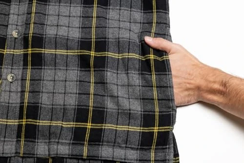 LEGENDARY WHITETAILS MENS PLAID FLANNEL SHIRT JACKET QUILTED HOOD -SIZE M New