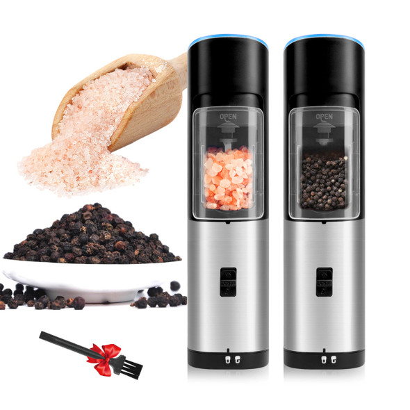 Gravity Electric Gravity Electric Pepper and Salt Grinder Set of 2 Pack