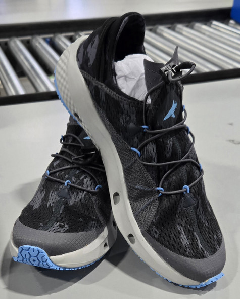 UNDER ARMOR CHARGED KILCHIS BTH MEN'S FISHING SHOES - SIZE: 11 - GRAY LIGHT-BLUE