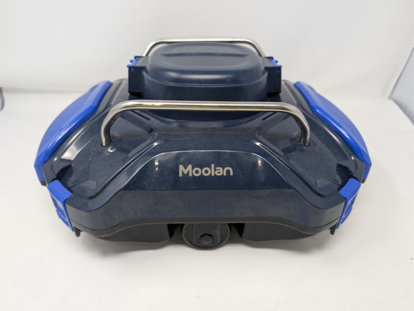 MOOLAN CORDLESS ROBOTIC POOL CLEANER: DUAL-DRIVE MOTORS - BLACK/BLUE