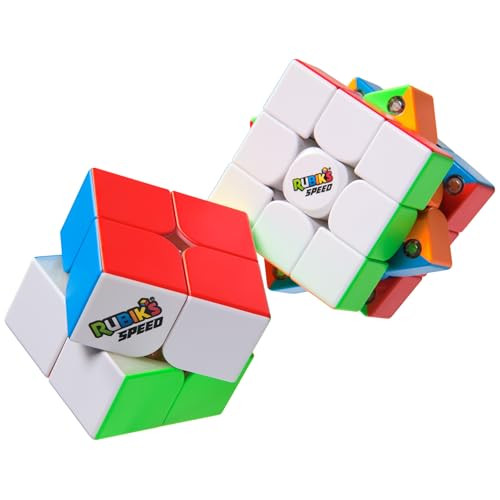RUBIK’S CUBE, 3X3 GAMES 2-PACK FOR SUPER FAST SOLVES 2-PACK New