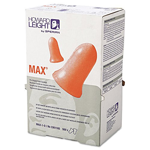 HOWARD LEIGHT BY HONEYWELL EAR PLUGS 33DB W/O CORD UNIV 500 MXM-1 - ORANGE New