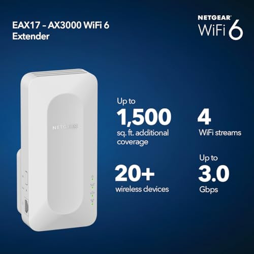NETGEAR WAX300 Dual Band Wireless Range Extender - EAX17-100NAS