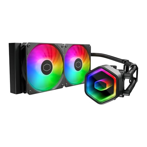 COOLER MASTER 240 CORE II LIQUID CPU AIO COOLER 240MM RADIATOR - BLACK