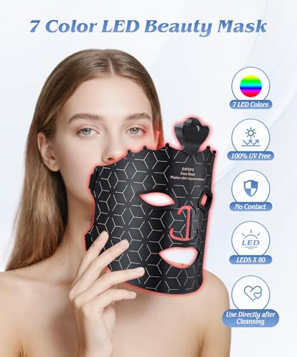 EVFOFO Red Light Therapy for Face Light Therapy Mask for Firming Wrinkles