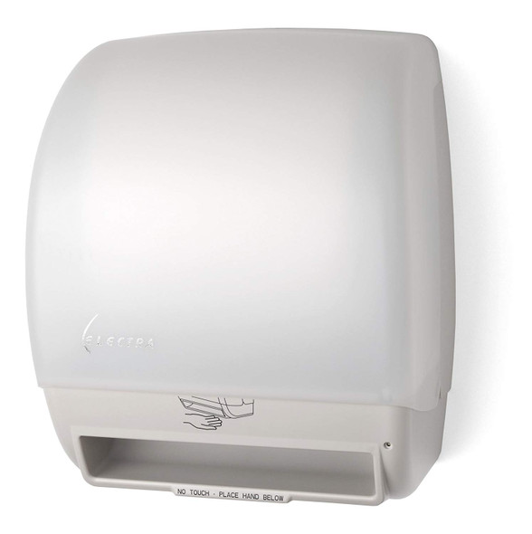 PALMER FIXTURE ELECTRA TOUCHLESS ROLL TOWEL DISPENSER - WHITE TRANSLUCENT