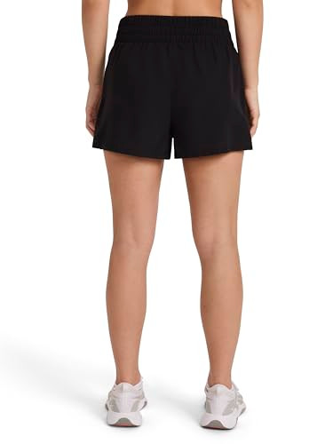 REEBOK WOMEN'S SPRINTER ZIP RUNNING 3” SHORT - BLACK - SIZE: WOMEN L New