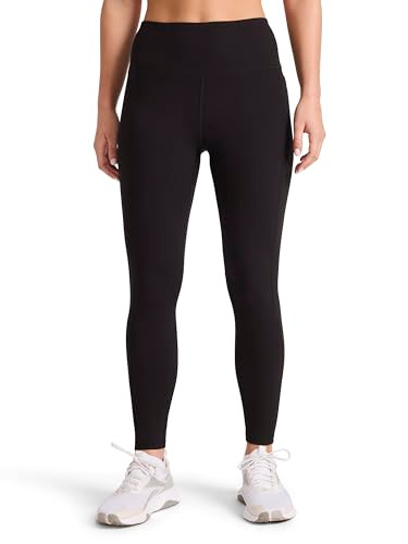 REEBOK ODYSSEY HIGHRISE 7/8 LEGGINGS FOR WOMEN 25" INSEAM WOMEN BLACK SIZE L New
