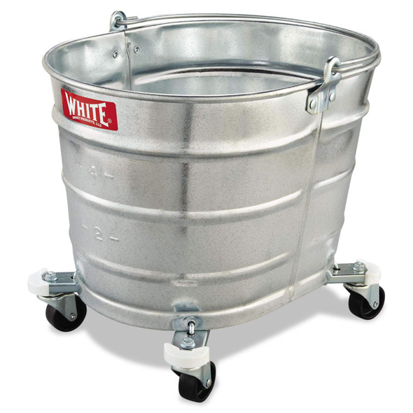 IMPACT PRODUCTS IMPACT METAL MOP BUCKET 26 QT STEEL 260 - SILVER METAL