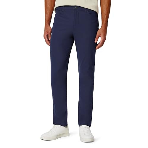 AMAZON ESSENTIALS MEN'S SLIM FIT 5 POCKET COMMUTER PANTS 32W X 30L - NAVY New