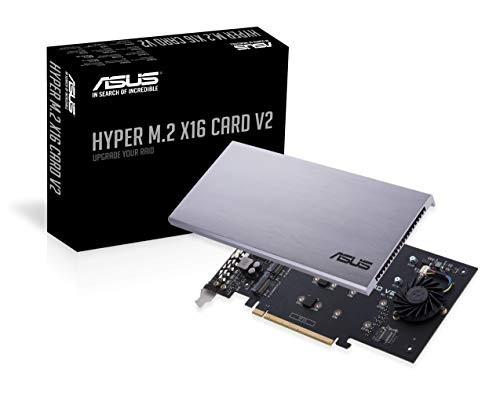 ASUS HYPER M.2 X16 PCIE 3.0 X4 EXPANSION CARD V2 - GRAY/BLACK
