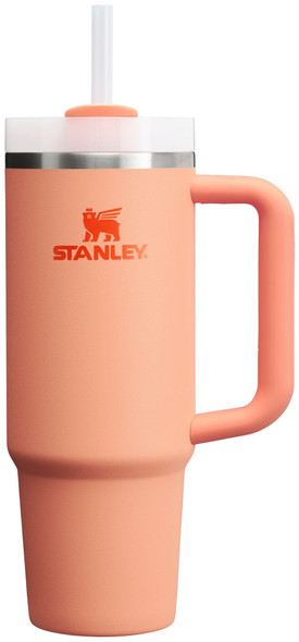 STANLEY QUENCHER H2.0 TUMBLER WITH HANDLE AND STRAW 30 OZ - NECTARINE