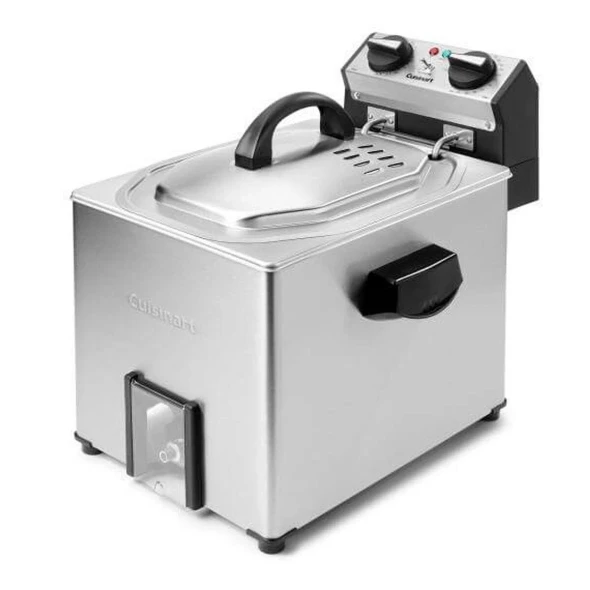 CUISINART CDF-500 ROTISSERIE FRYER STEAMER EXTRA LARGE - STAINLESS STEEL/SILVER