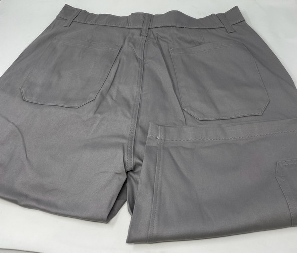 ROAMING SOUL MEN'S COTTON FLEX STRETCH CARGO SHORTS SIZE 34 - LIGHT GRAY New