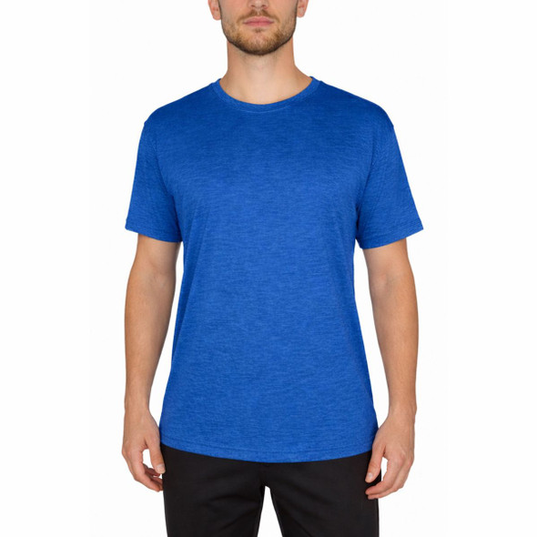 GALAXY BY HARVIC KICK START GEAR SHORT SLEEVE MOISTURE-WICKING SIZE: L - ROYAL New