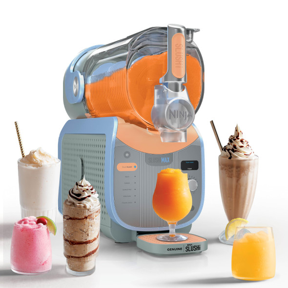 NINJA SLUSHI MAX XXL FROZEN DRINK MAKER 150OZ CAPACITY NO ICE NEEDED - BLUE
