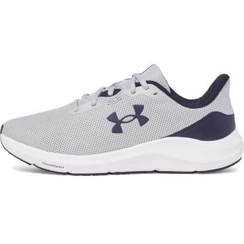 UNDER ARMOUR MEN'S CHARGED PURSUIT 4 SNEAKER MOD GRAY/MIDNIGHT NAVY SIZE 9.5 New