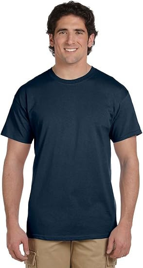 GILDAN T-SHIRT 5000 HEAVY COTTON - SIZE 2XL - DUSK BLUE