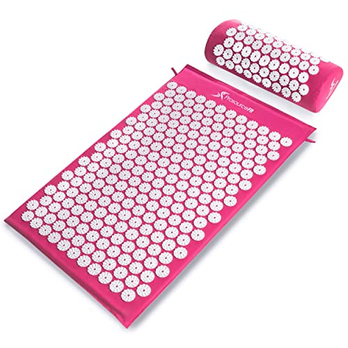 ProsourceFit Acupressure Mat and Pillow Set for Back/Neck Pain Relief