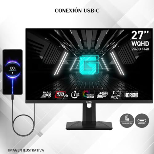 MSI G274QPF 27" IPS Monitor 2K WQHD 170Hz G-Sync Compatible - Black New